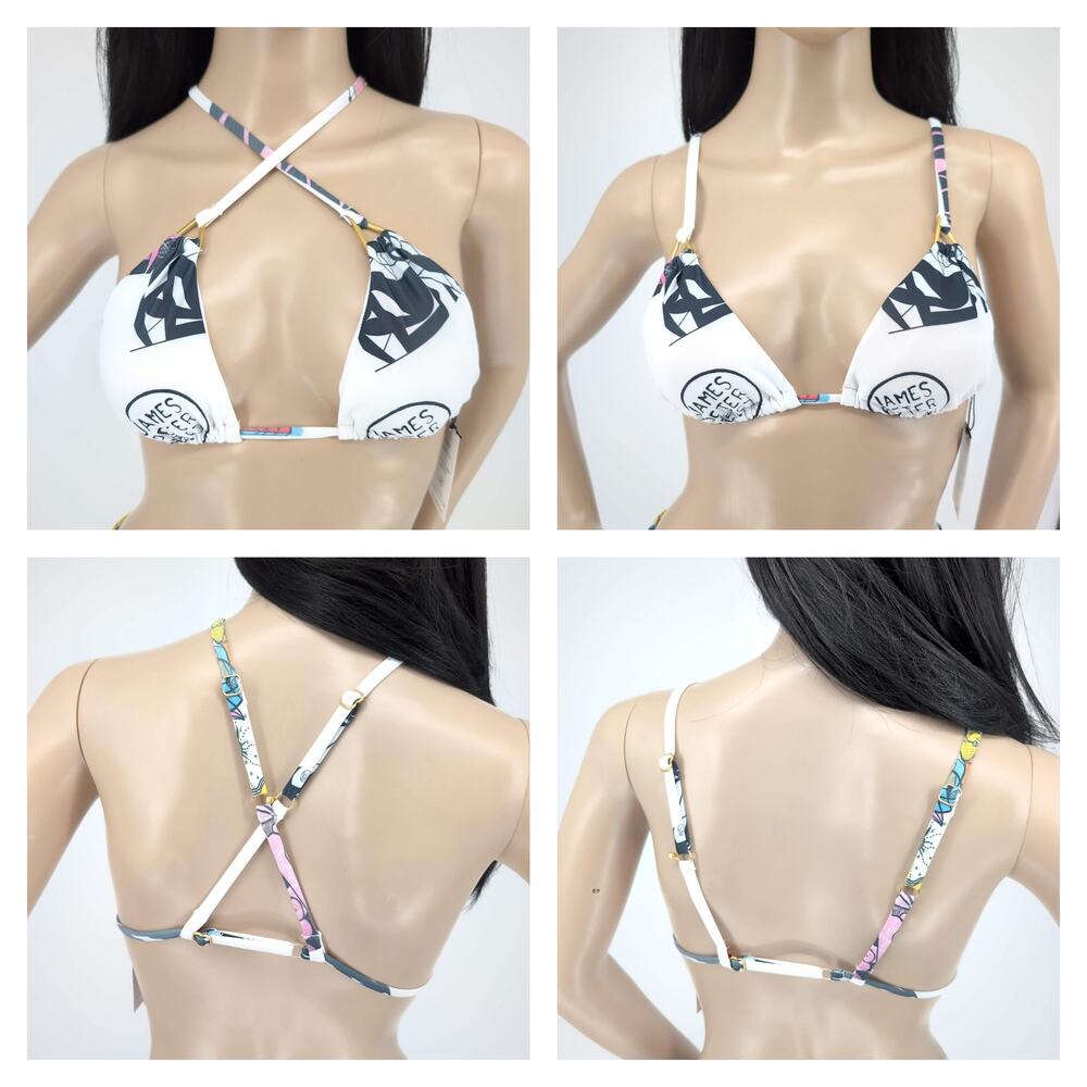 Swiminista x James Peter Henry Art Toss Print Sexy Bikini Top - Size XS - NWT